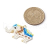 Seed Beads Beaded Pendants PALLOY-MZ00250-02-2