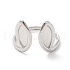 Non-Tarnish 304 Stainless Steel Cuff Finger Rings RJEW-L107-004P-2