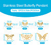 12Pcs 6 Styles 201 & 304 Stainless Steel & Stainless Steel Connector Charms STAS-TA0001-86-4