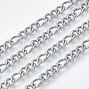 Tarnish Resistant 304 Stainless Steel Curb Chains CHS-S001-09A-P-1