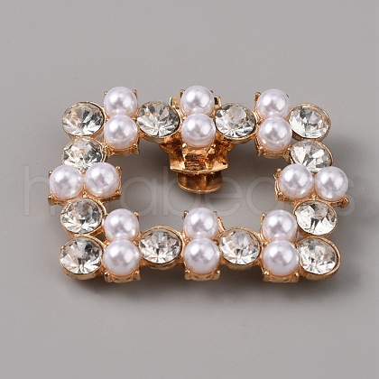 Plastic Imitation Pearl Shoe Decoration AJEW-WH0248-223-1