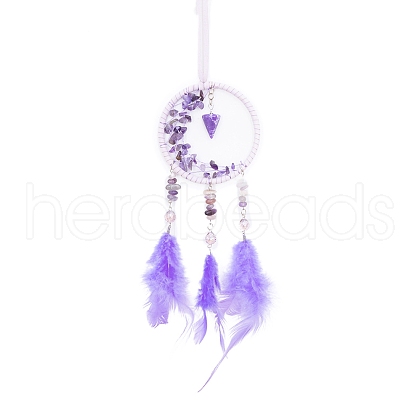Web with Feather Pendant Decorations AUTO-PW0001-27-1