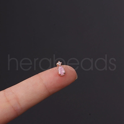 Brass Micro Pave Cubic Zirconia Cartilage Earrings WGF347E-17-1