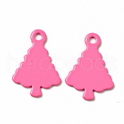 Spray Painted 201 Stainless Steel Charms STAS-G304-28C-1
