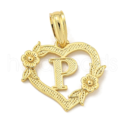 Heart Brass Pendants KK-I714-04G-P-1
