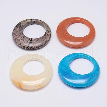 Natural Gemstone Pendants G-G647-40-1