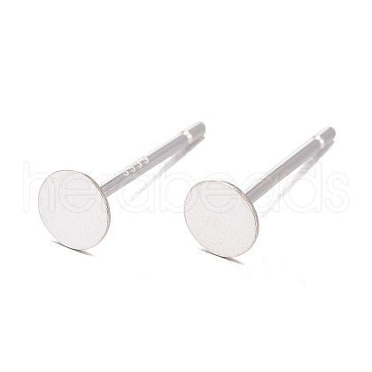 925 Sterling Silver Stud Earring Findings STER-S002-44-1