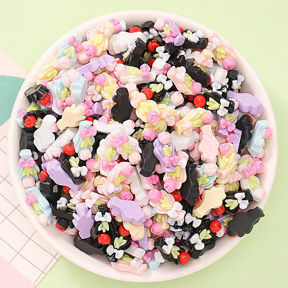 Opaque Resin Cabochons RESI-K027-33B-1