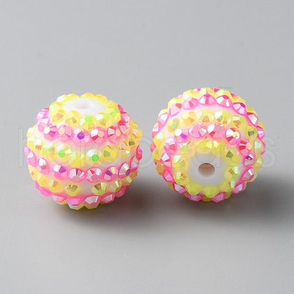 Resin Rhinestone Beads RESI-TAC0004-28Q-1