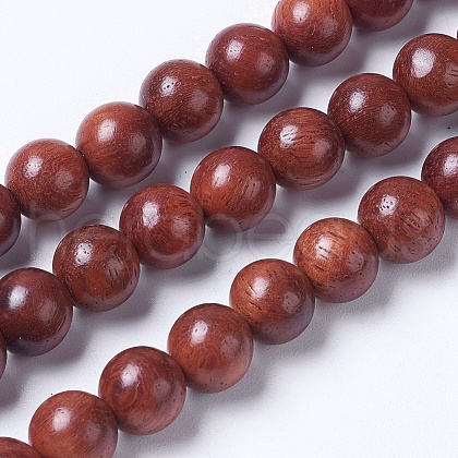 Natural Wood Beads Strands WOOD-J001-04-10mm-1