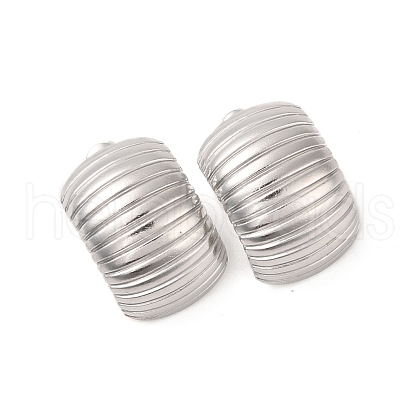 304 Stainless Steel Stud Earrings for Women EJEW-L272-008P-1
