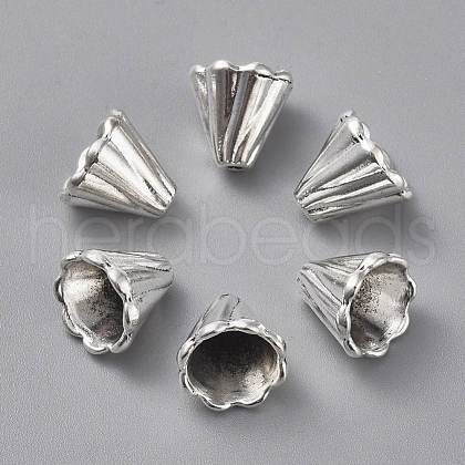 Tibetan Style Bead Cone TIBEB-EA10181YKG-AS-LF-1