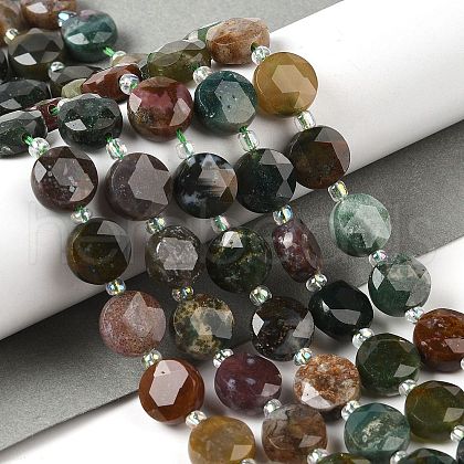 Natural Indian Agate Bead Strands G-C116-A09-01-1