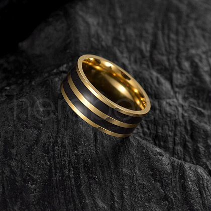 304 Stainless Steel Enamel Finger Rings for Men FS-WGADAB4-04-1