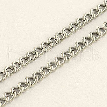 304 Stainless Steel Curb Chains CHS-R008-05-50m-1