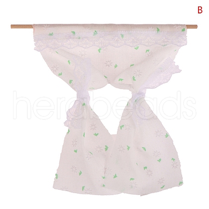 Miniature Cloth Lace Curtains PW-WG66167-02-1
