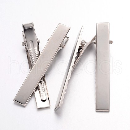 Iron Flat Alligator Hair Clip Findings X-IFIN-S286-57mm-1-1