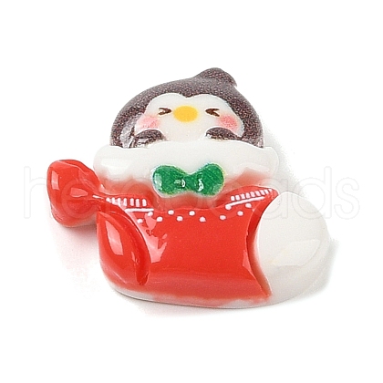 Animal Christmas Socking Theme Opaque Resin Decoden Cabochons RESI-S397-03B-1