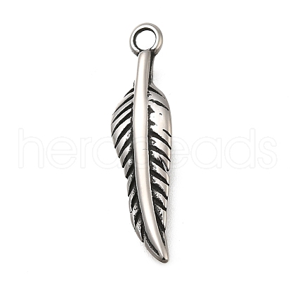 Retro 304 Stainless Steel Pendants STAS-L284-17AS-02-1