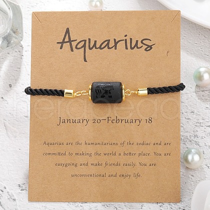Luminous 12 Constellations Plastic Column Link Bracelets WG65E86-10-1
