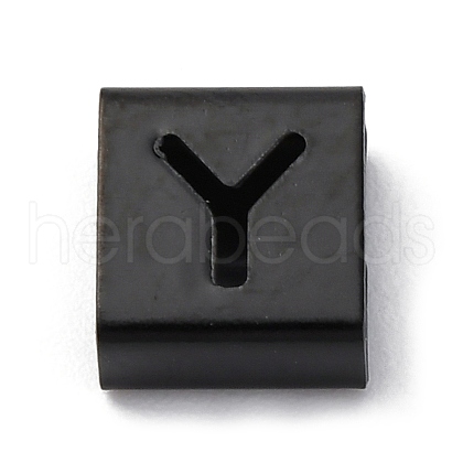 Ion Plating(IP) 304 Stainless Steel Square Slide Charms STAS-L132-21Y-B-1