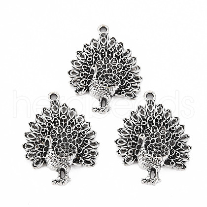 Tibetan Style Alloy Pendant Rhinestone Settings TIBEP-N008-091-1