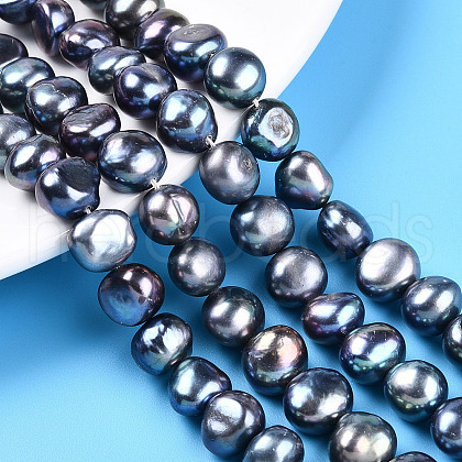 Natural Cultured Freshwater Pearl Beads Strands PEAR-N014-10E-01-1
