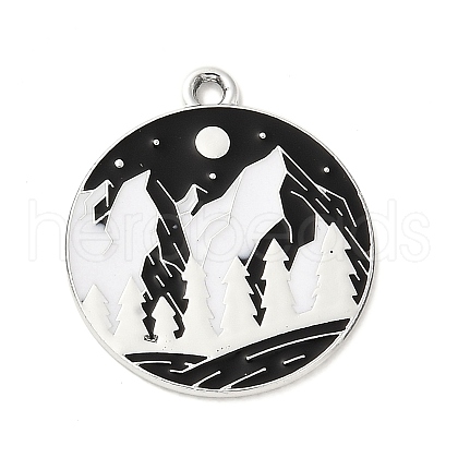 Alloy Enamel Pendants PALLOY-Q451-01A-1