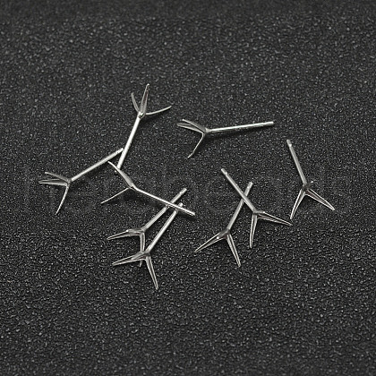 925 Sterling Silver Earrings Settings STER-P032-09S-1