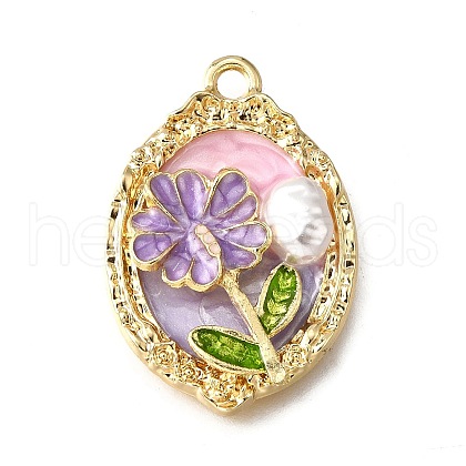Alloy Enamel Pendants ENAM-K076-13C-03-1