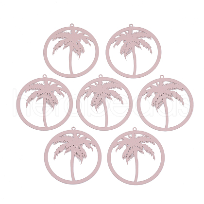 430 Stainless Steel Filigree Pendants STAS-S108-13D-1