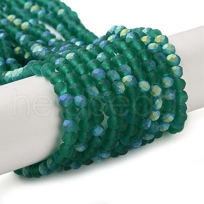 Imitation Jade Glass Beads Strands EGLA-YW0003-19B-15-1