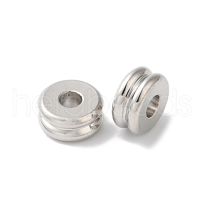 Rack Plating European Brass Beads KK-K381-19P-1