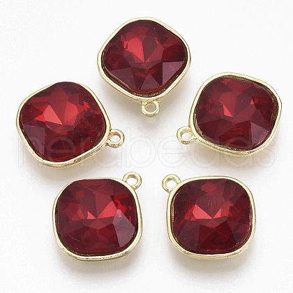 Golden Plated Alloy Pendants PALLOY-N154-03B-1