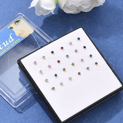 316L Surgical Stainless Steel Nose Studs Nose Piercing Jewelry X1-AJEW-P063-02-2mm-1