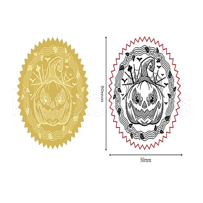 Self Adhesive Gold Foil Embossed Stickers DIY-WH0211-121-1