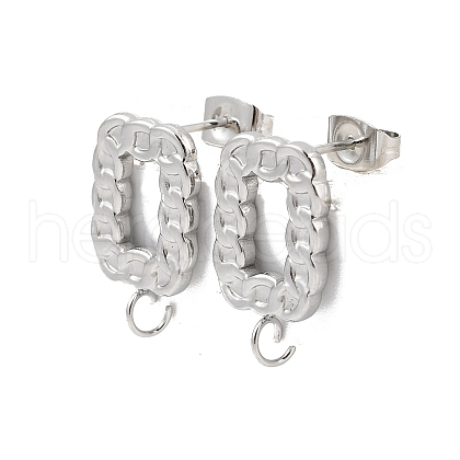 304 Stainless Steel Stud Earring Findings STAS-D366-12P-1
