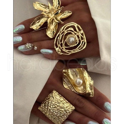 Alloy Finger Rings for Women FS-WG731F4-01-1