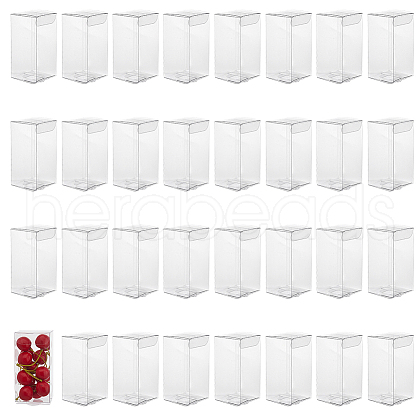 DICOSMETIC Rectangle Transparent Plastic PVC Box Gift Packaging CON-DC0001-12B-1
