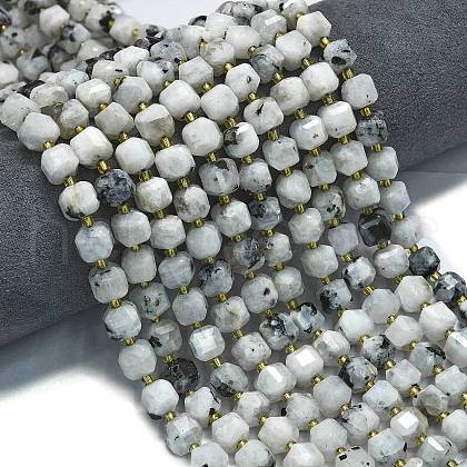 Natural Rainbow Moonstone Beads Strands G-K389-A75-01-1
