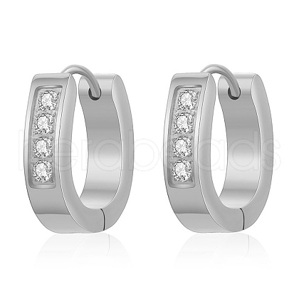 Luxury European Style Flat Round Diamond Inlaid Earrings for Daily Wear UY6316-2-1
