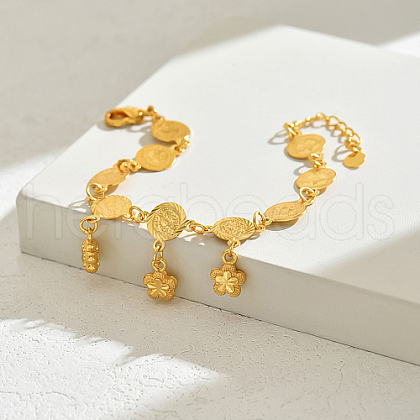 Brass Charm Bracelets PV7536-2-1