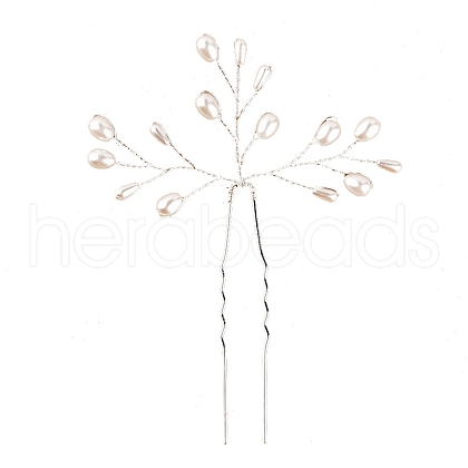 Plasic Pearl Hair Forks PW-WGD1433-02-1