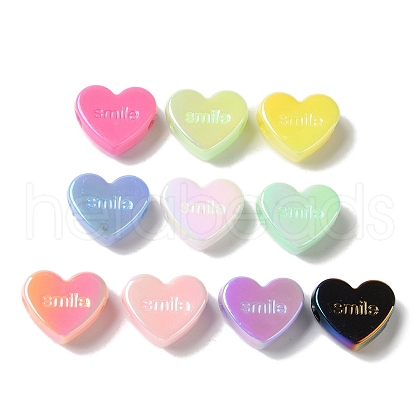 UV Plating Acrylic Beads X-OACR-H123-08-1