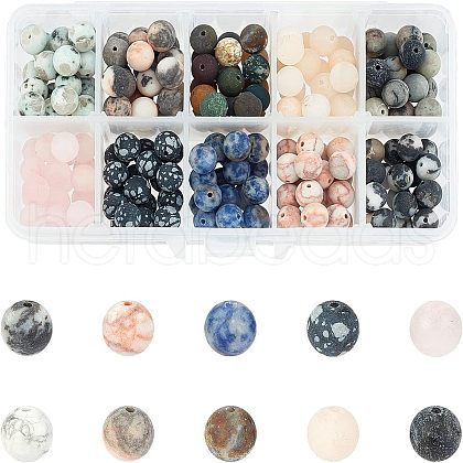 Natural Mixed Gemstone Beads G-NB0001-82-1