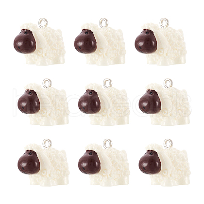 Opaque Resin Pendants X1-RESI-S356-070-1