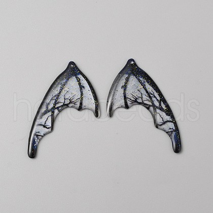 Translucent Resin Glitter Powder Pendants X1-RESI-TAC0018-18G-1