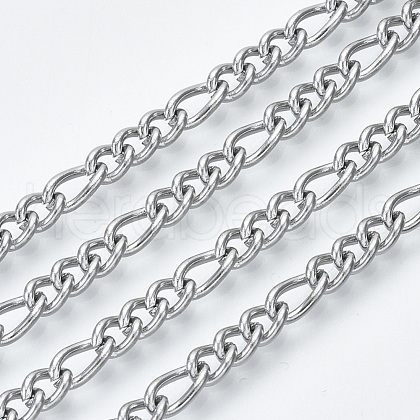 Tarnish Resistant 304 Stainless Steel Curb Chains CHS-S001-09A-P-1