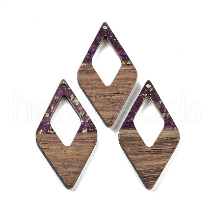 Walnut Wood Pendants FIND-Z050-02B-1