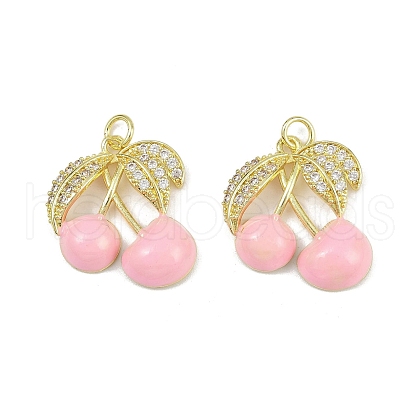 Brass Micro Pave Cubic Zirconia Pendants KK-H072-11B-G01-1